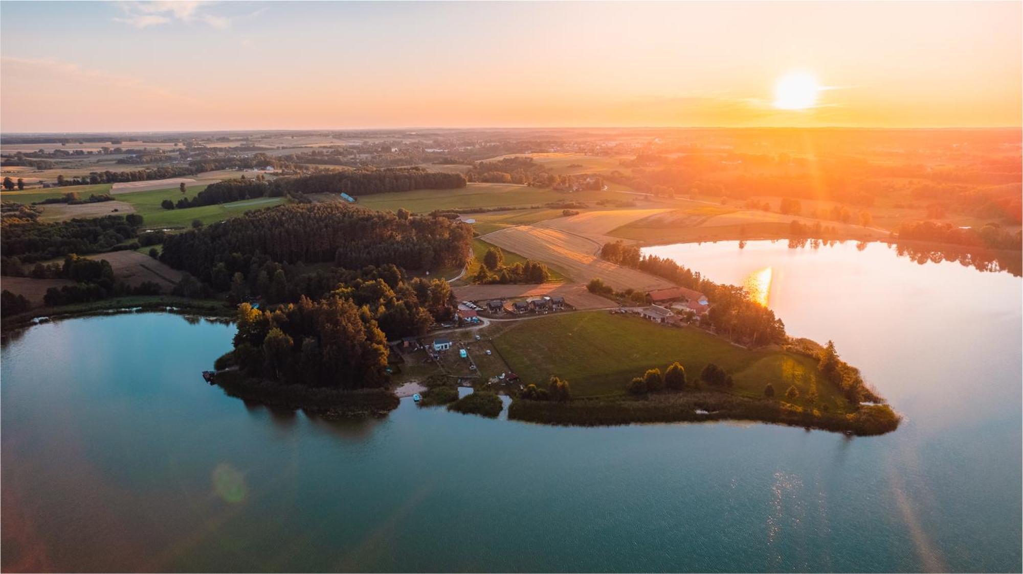 Domki Nad Jeziorem - Zalesie 7D Zalesie (Olsztyn) Kültér fotó