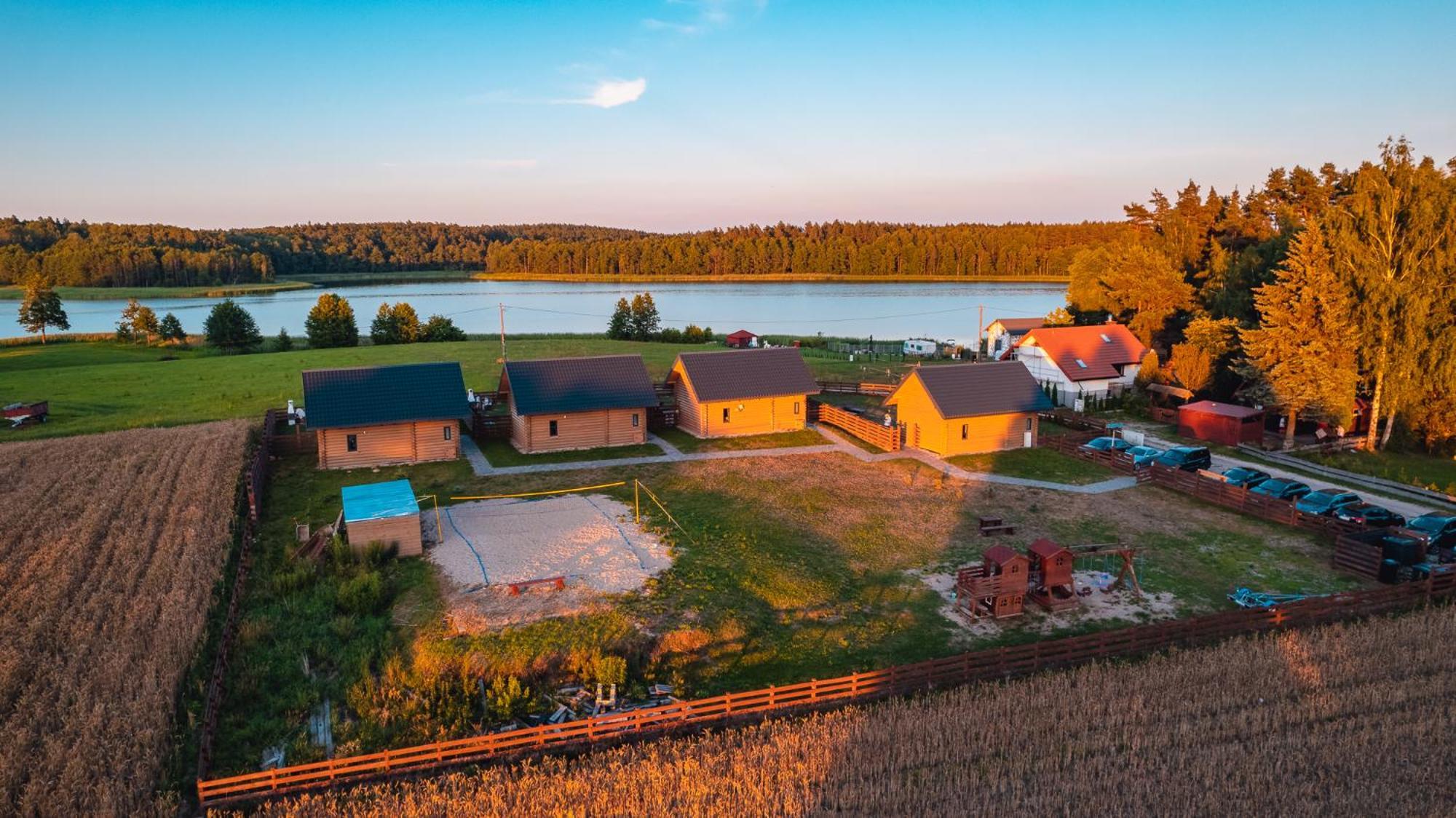 Domki Nad Jeziorem - Zalesie 7D Zalesie (Olsztyn) Kültér fotó